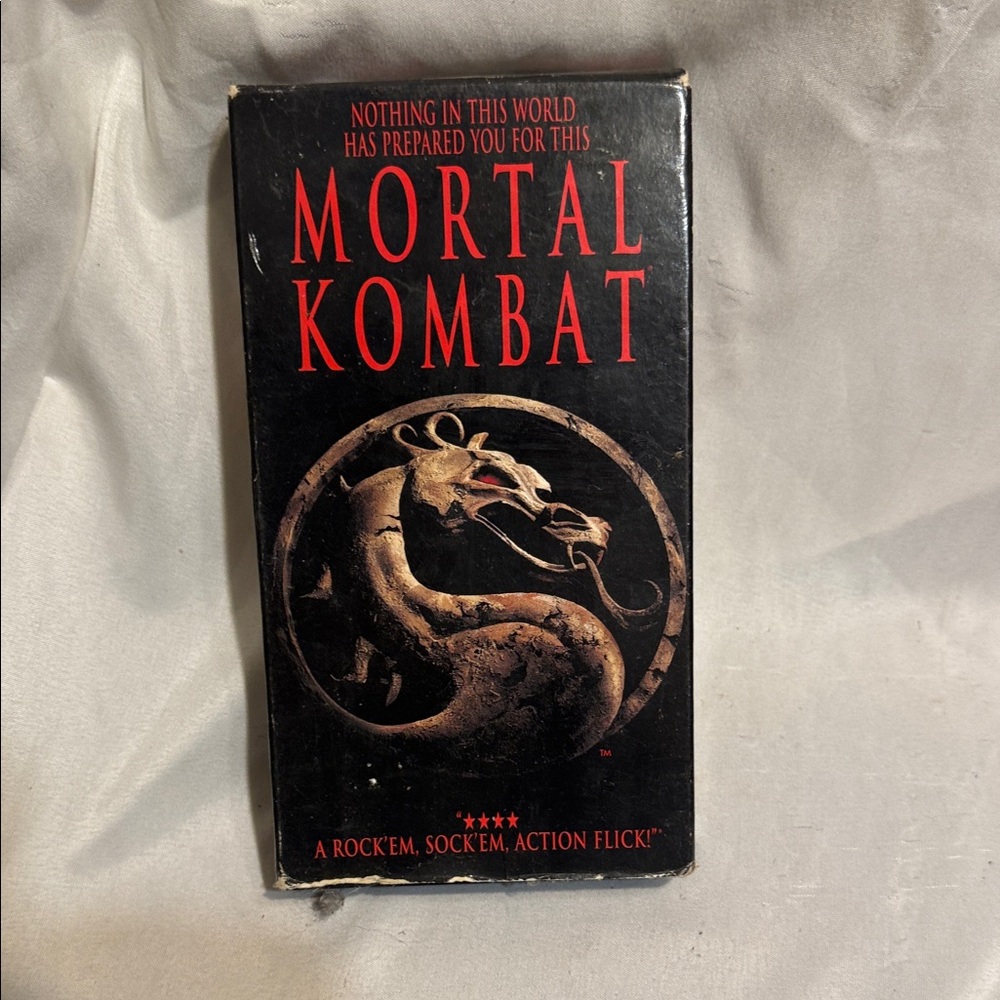 Mortal Kombat VHS Tape Movie 1995